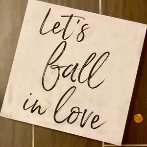 Wooden “Let’s...” Wall Art